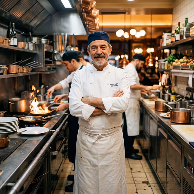 Le Chef dans ses cuisines