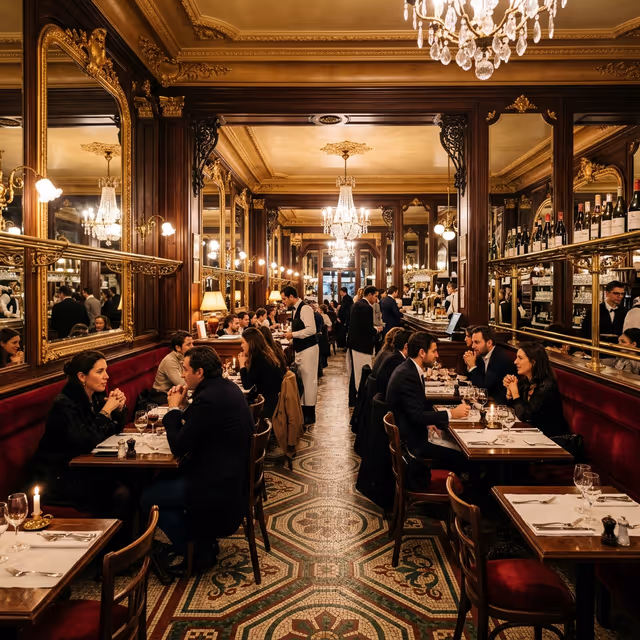 L'intérieur chaleureux du Vieux Comptoir